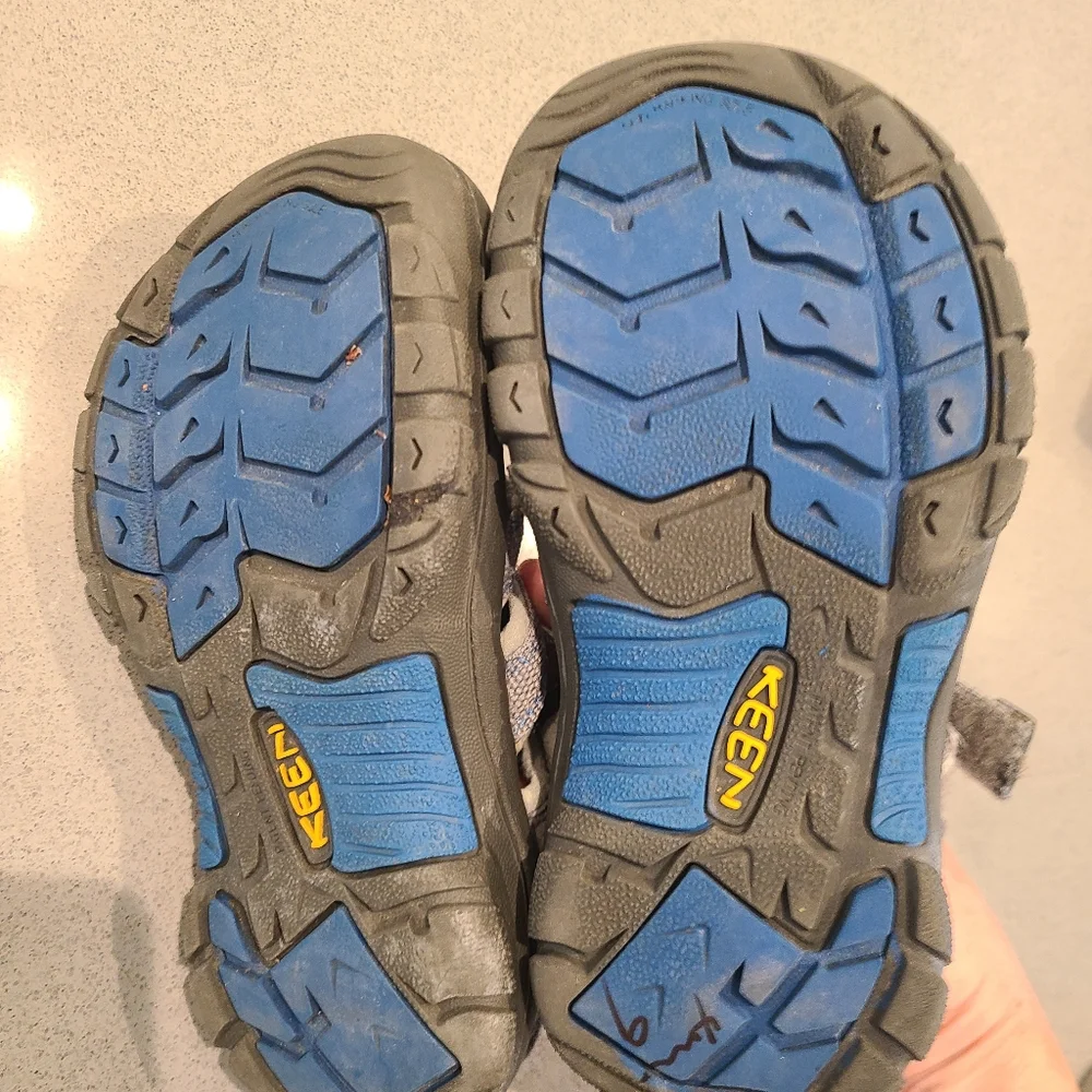 Keen Gray and Blue Kids Shoes